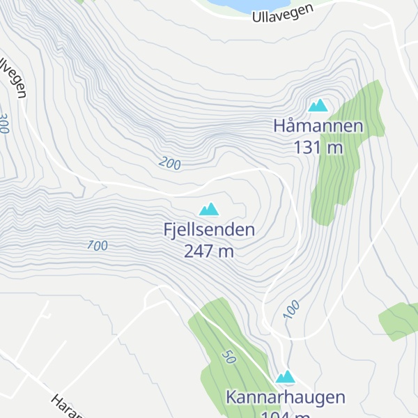 Map of Fjellsenden