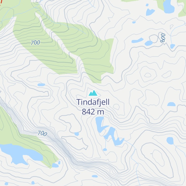 Map of Tindafjell