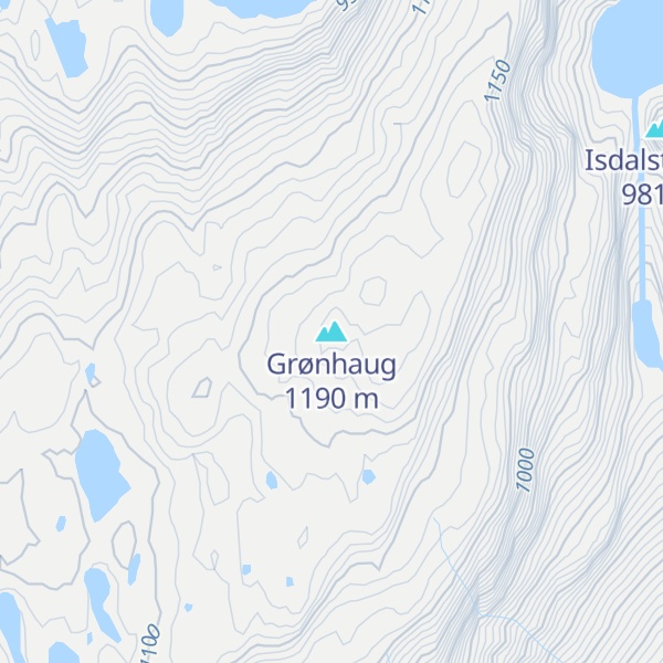 Map of Grønhaug