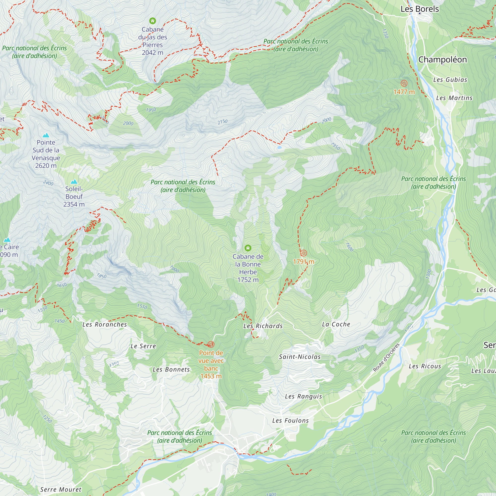 Cabane de la Bonne Herbe map