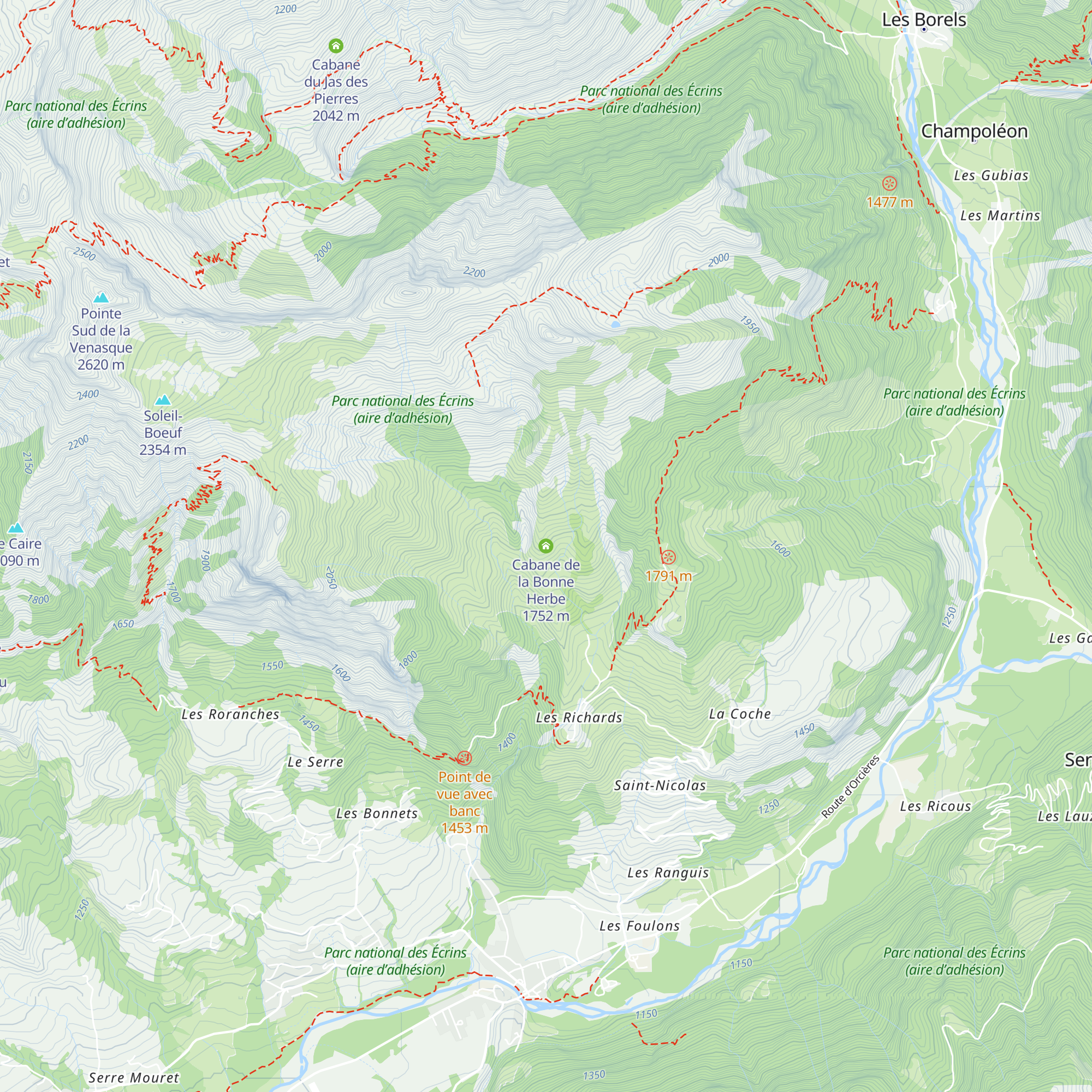Cabane de la Bonne Herbe map