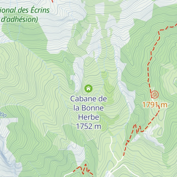 Map of Cabane de la Bonne Herbe