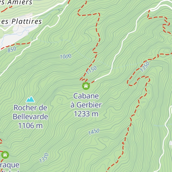 Map of Cabane à Gerbier
