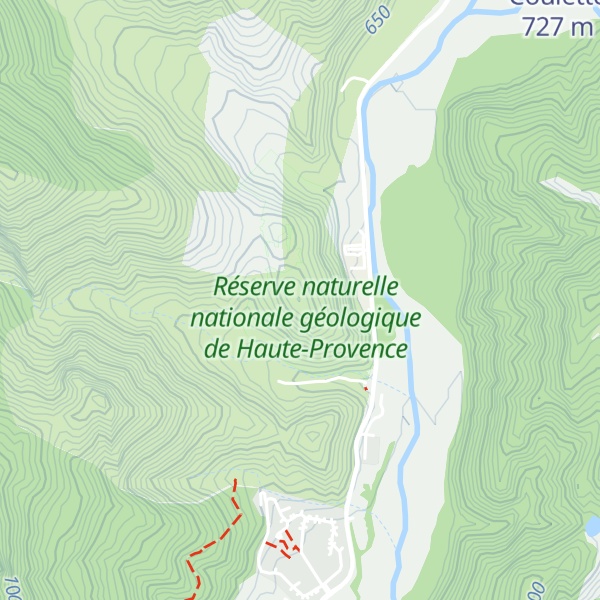 Map of Dalle à Ammonites