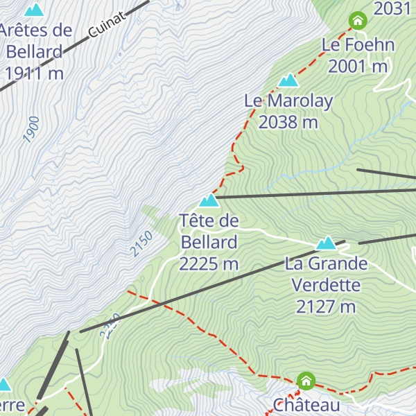 Map of Les Carlines