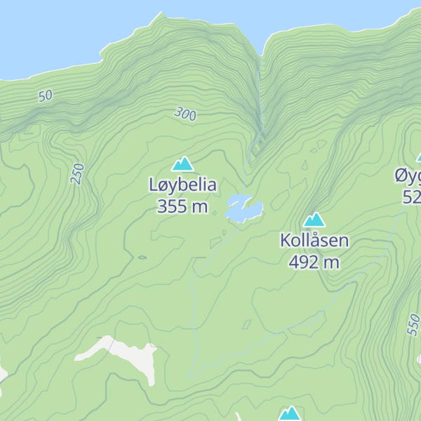 Map of Bergjå