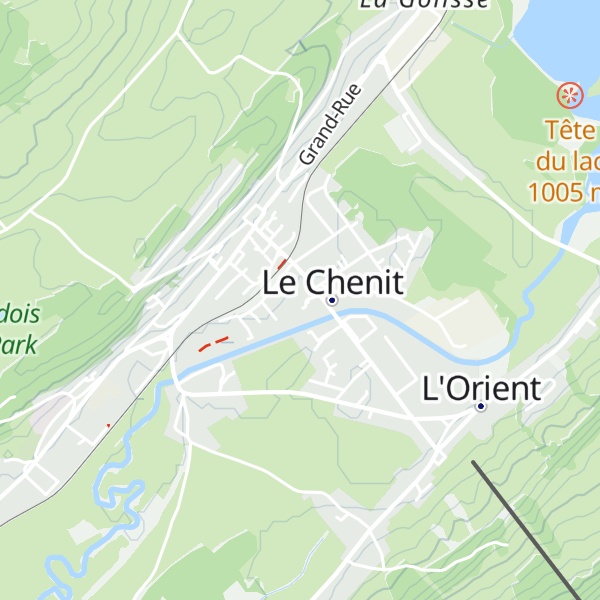 Map of Cabane scoute du Sentier