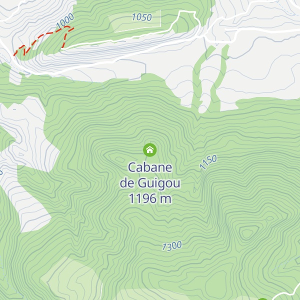 Map of Cabane de Guigou