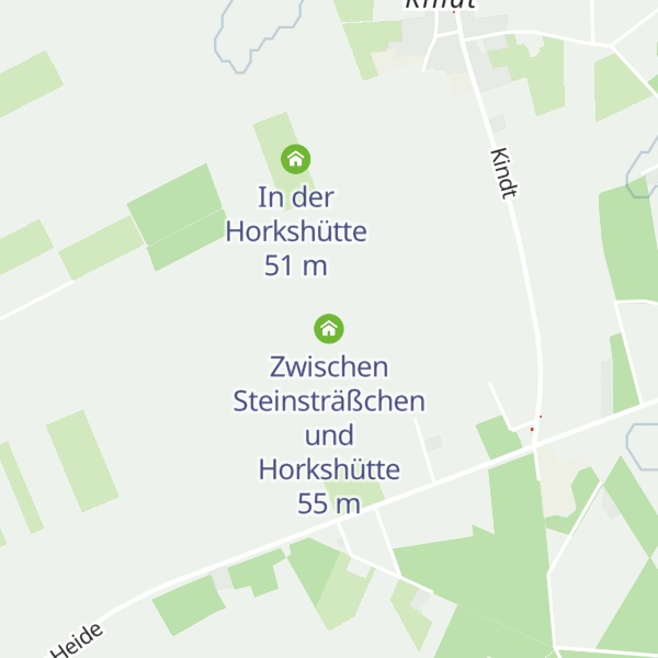 Map of Zwischen Steinsträßchen und Horkshütte