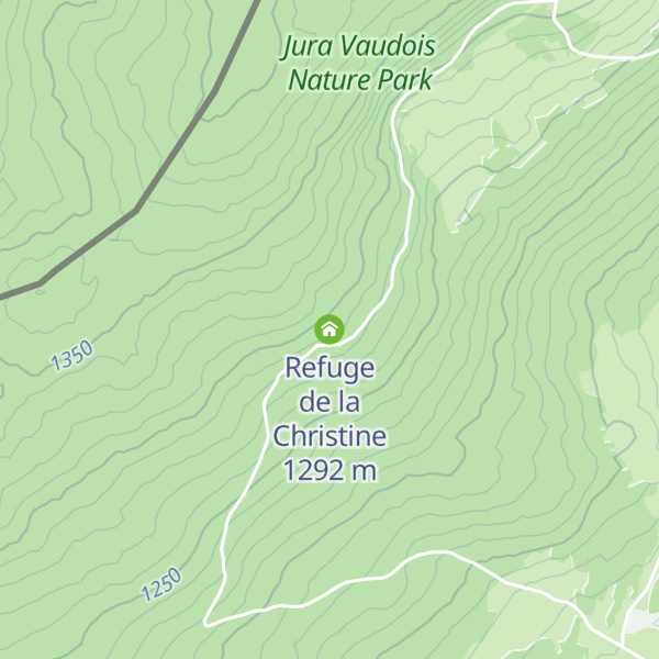 Map of Refuge de la Christine