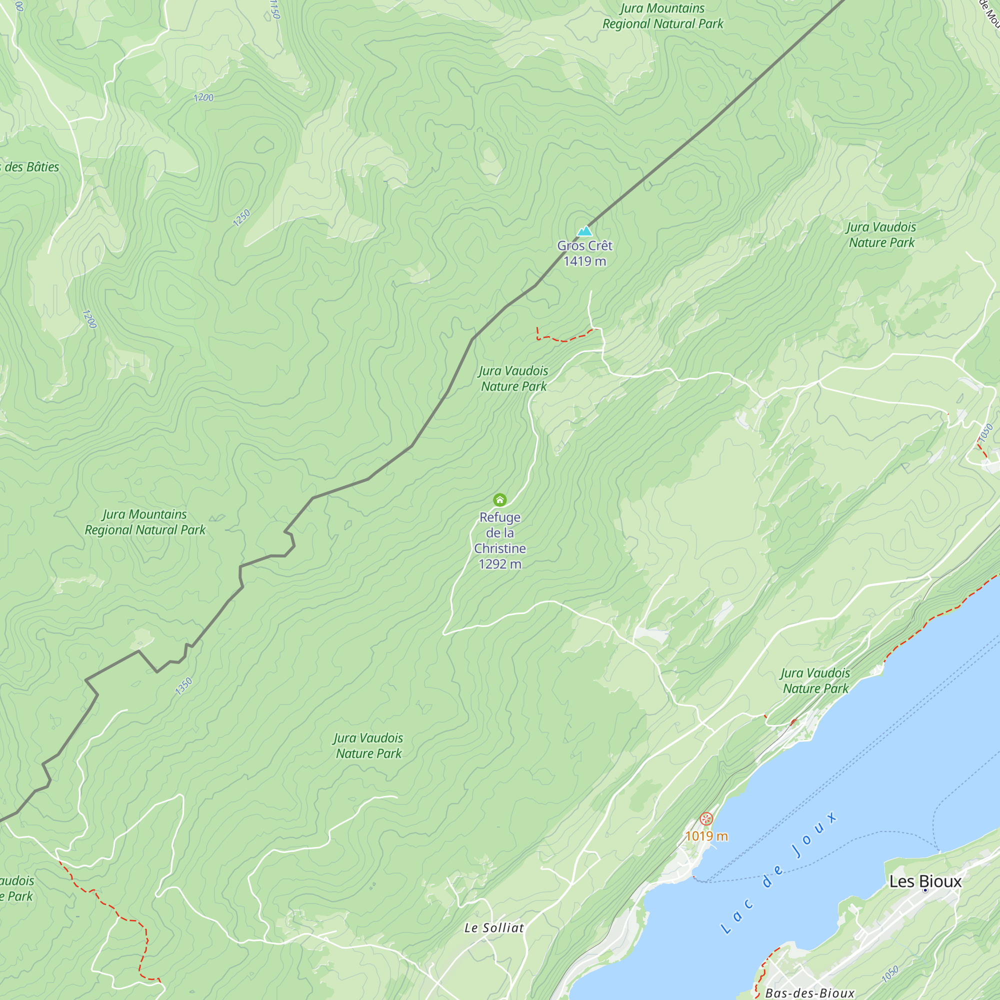 Refuge de la Christine map