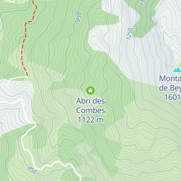 Map of Abri des Combes