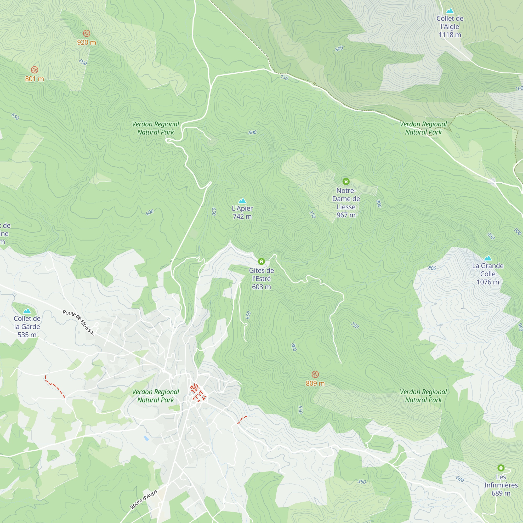 Gites de l'Estré map