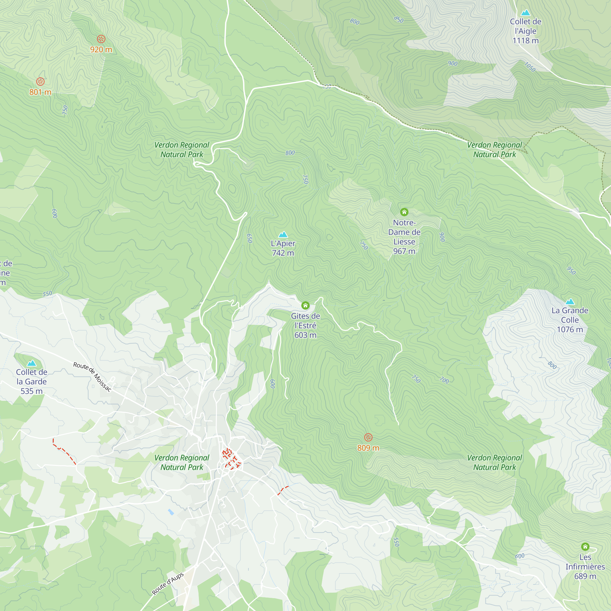 Gites de l'Estré map