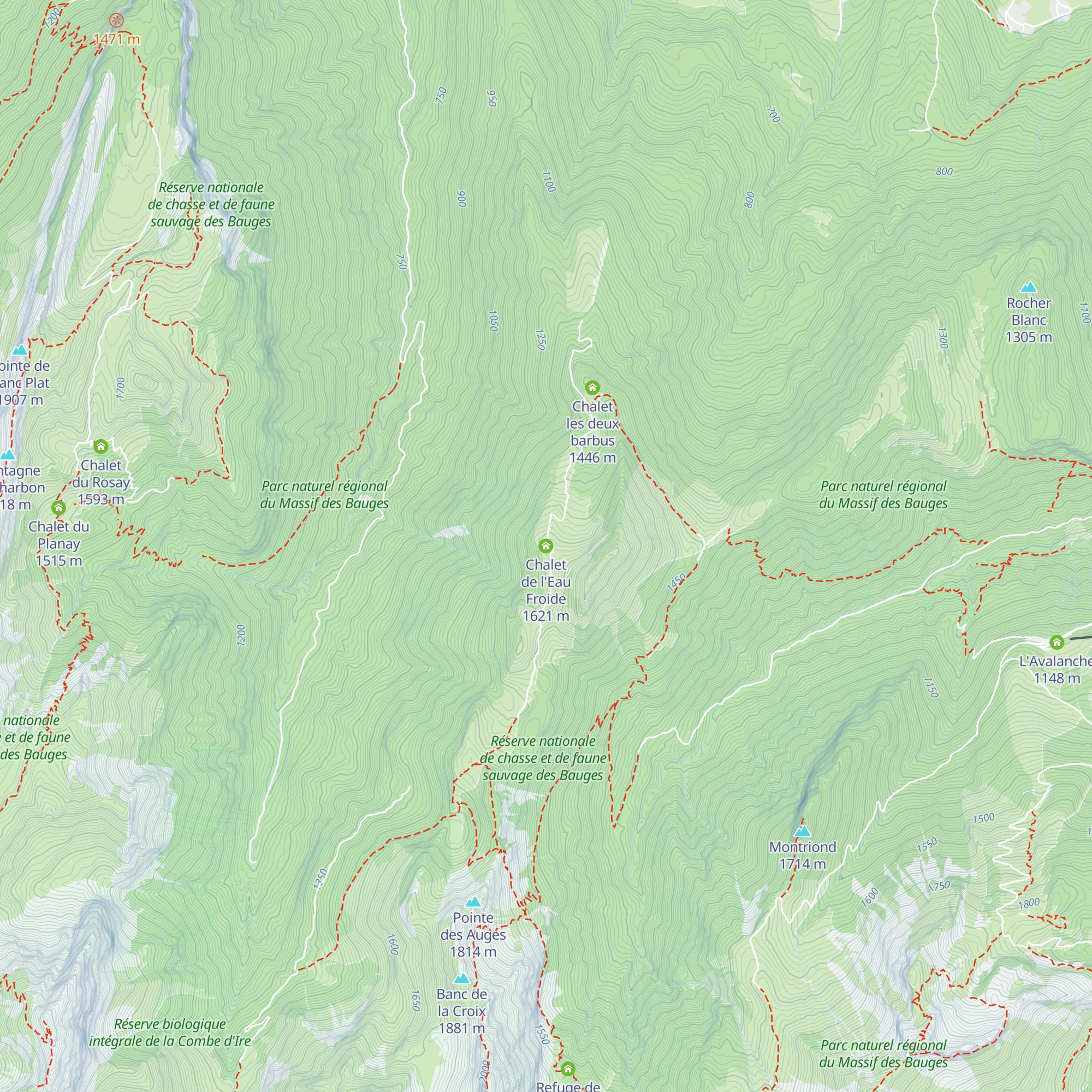 Chalet de l'Eau Froide map