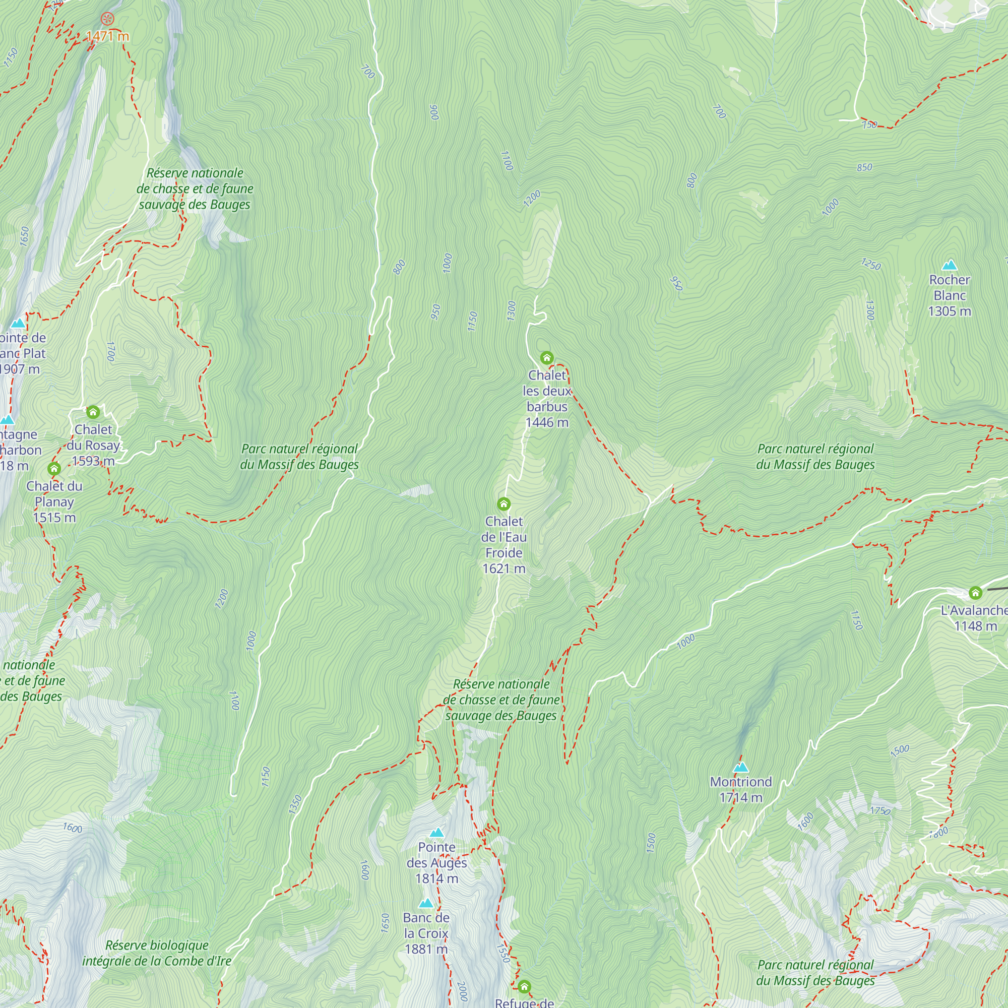 Chalet de l'Eau Froide map