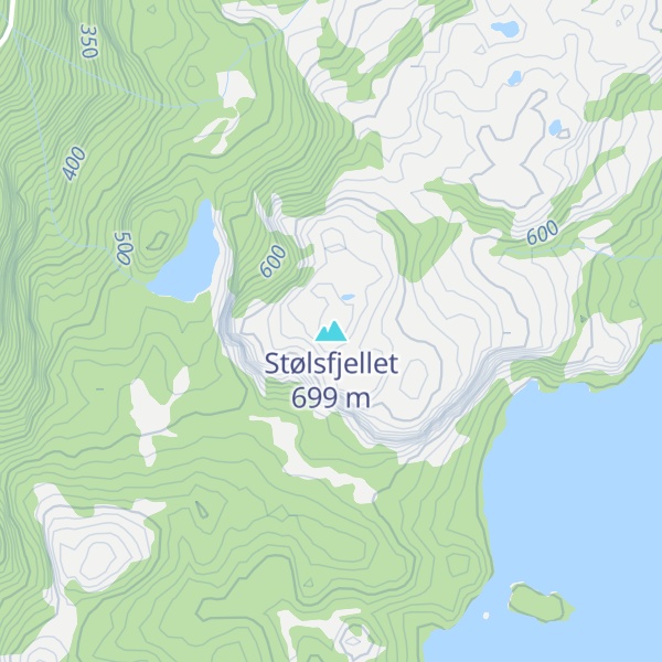 Map of Stølsfjellet