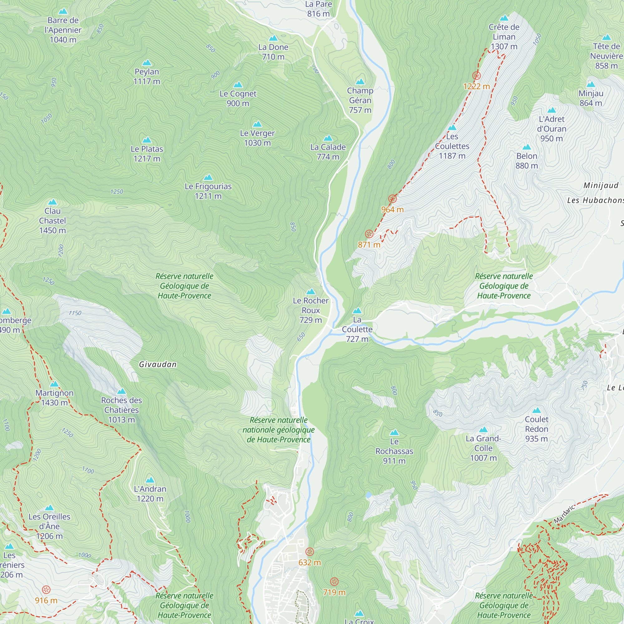 Gîte des 3 Vallées map