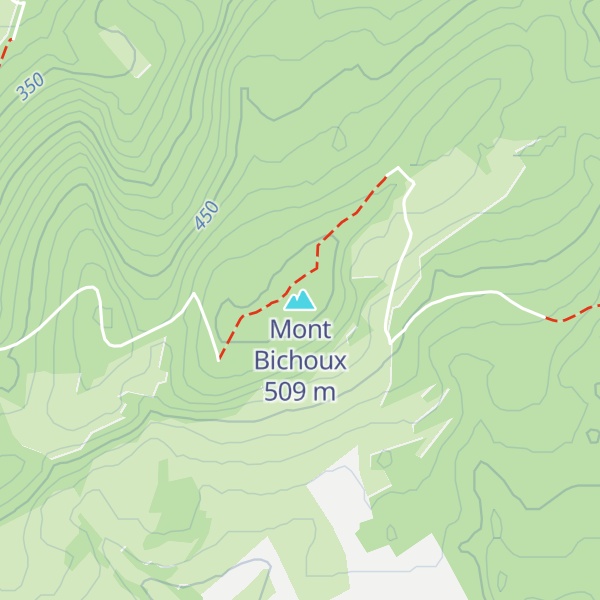 Map of Mont Bichoux