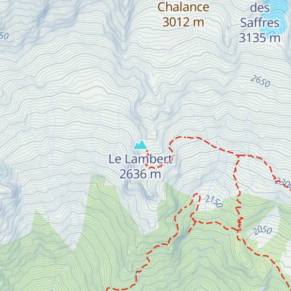 Map of Refuge de Chalance