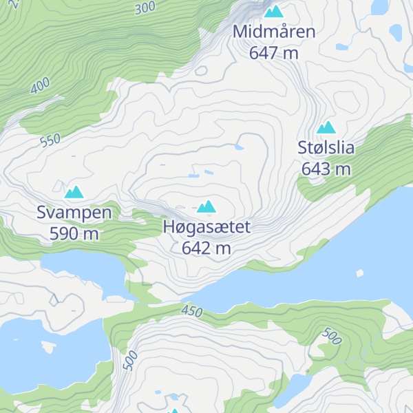 Map of Høgasætet