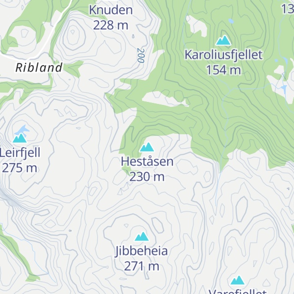 Map of Heståsen