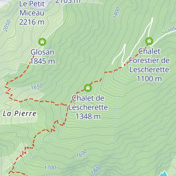 Map of Chalet de Lescherette