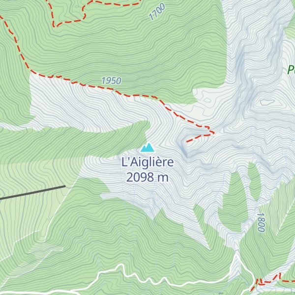 Map of L'Aiglière