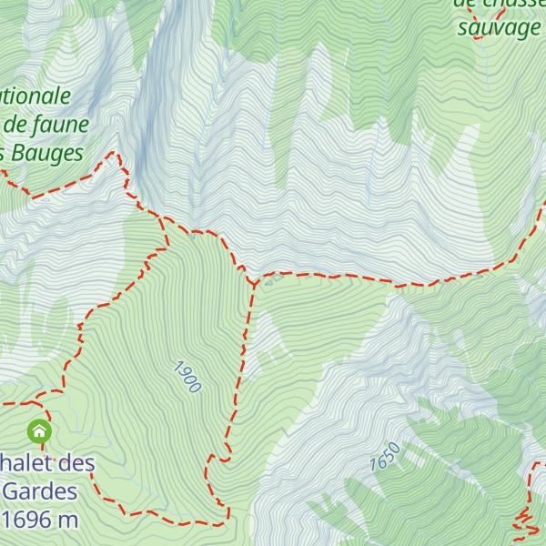 Map of Mont d'Armenaz