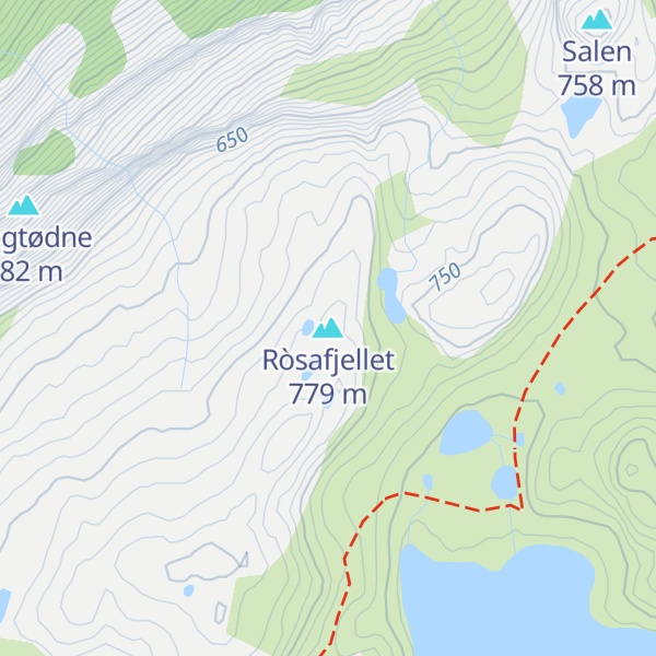 Map of Ròsafjellet