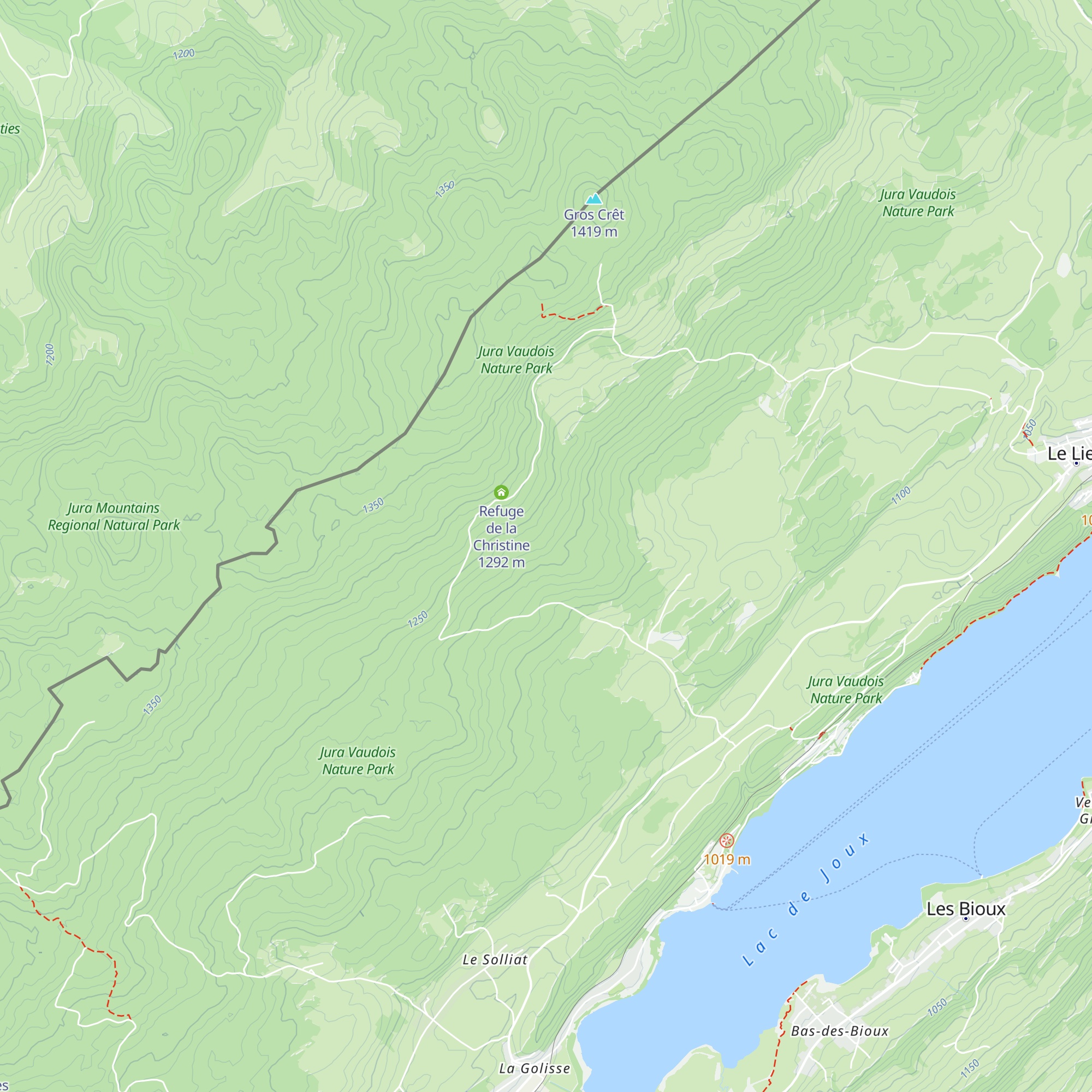 Refuge de la Molasse map