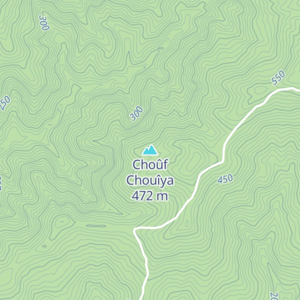 Map of Choûf Chouîya