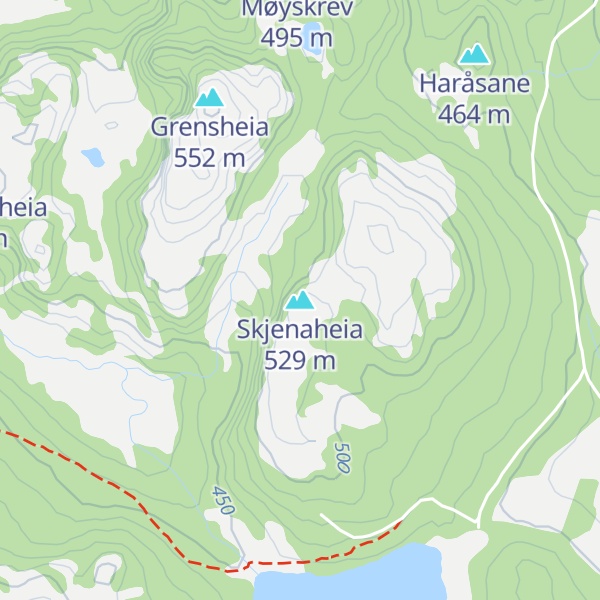 Map of Skjenaheia