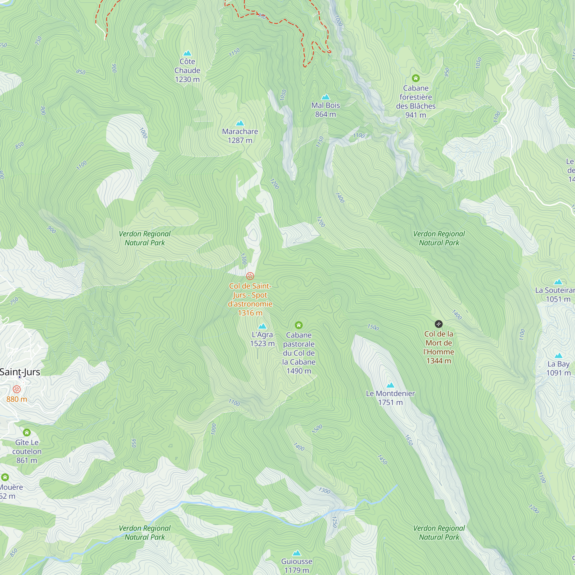 Cabane de la Colle map