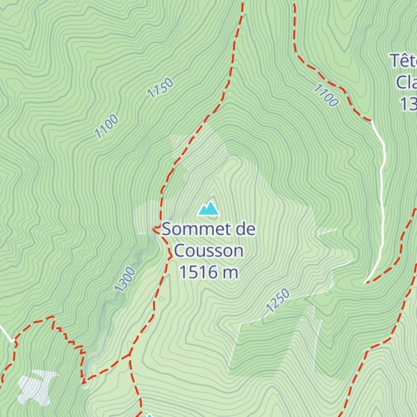 Map of Sommet de Cousson
