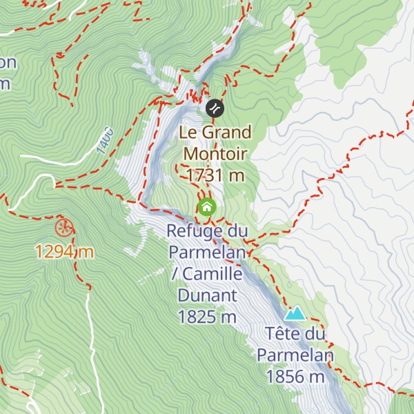 Map of Refuge du Parmelan / Camille Dunant