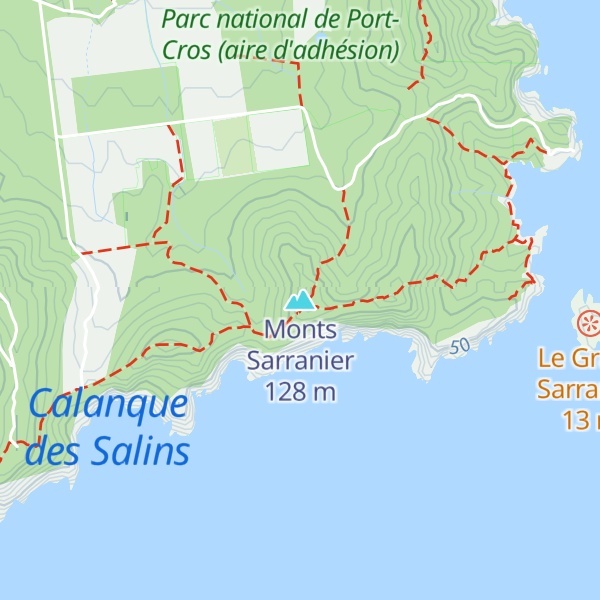 Map of Monts Sarranier