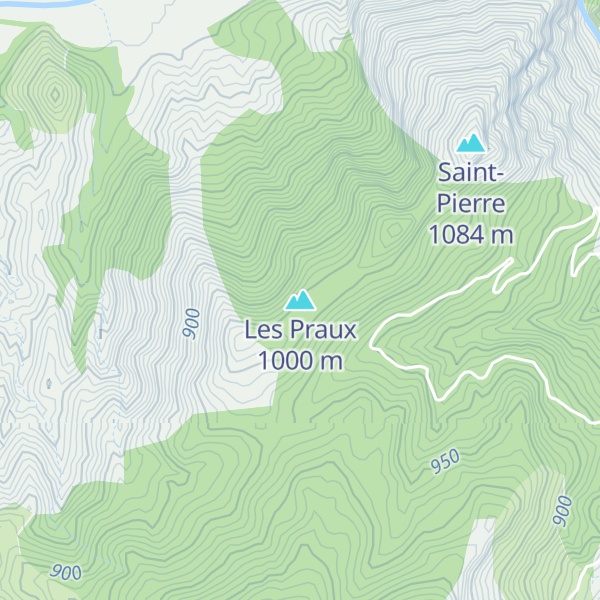 Map of Les Praux