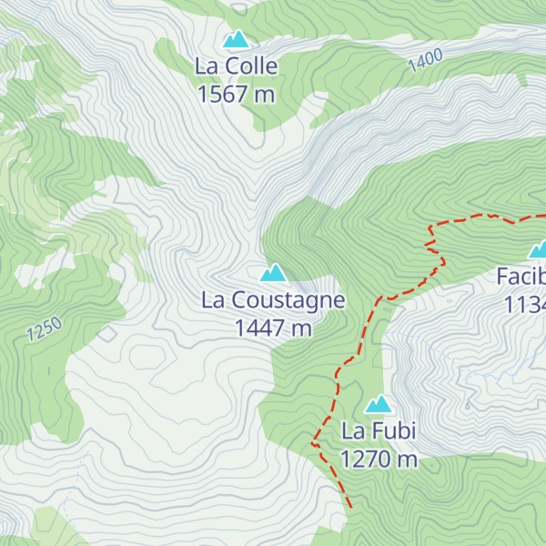 Map of La Coustagne