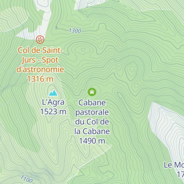 Map of Cabane pastorale du Col de la Cabane