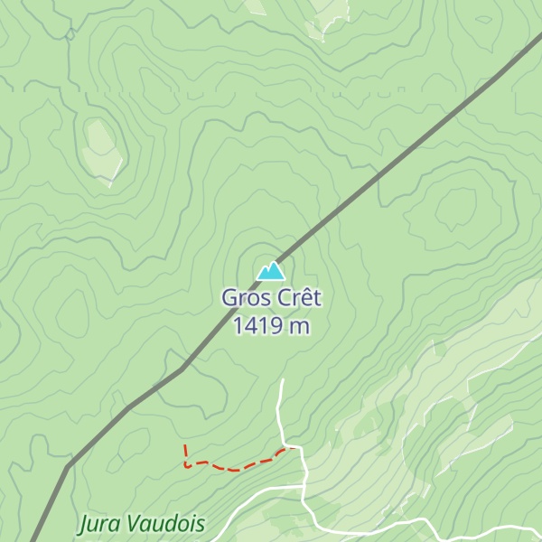 Map of Gros Crêt