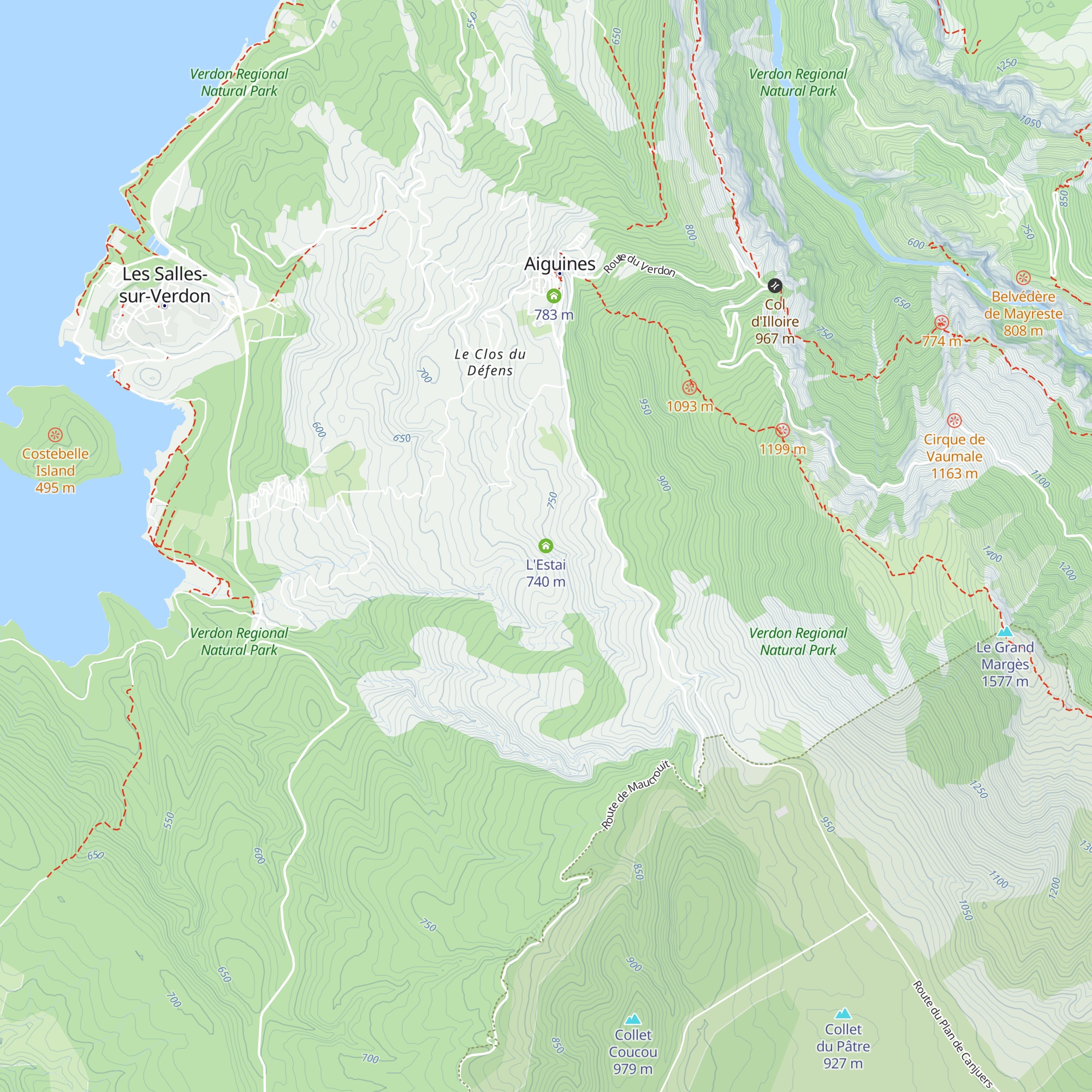L'Estai map