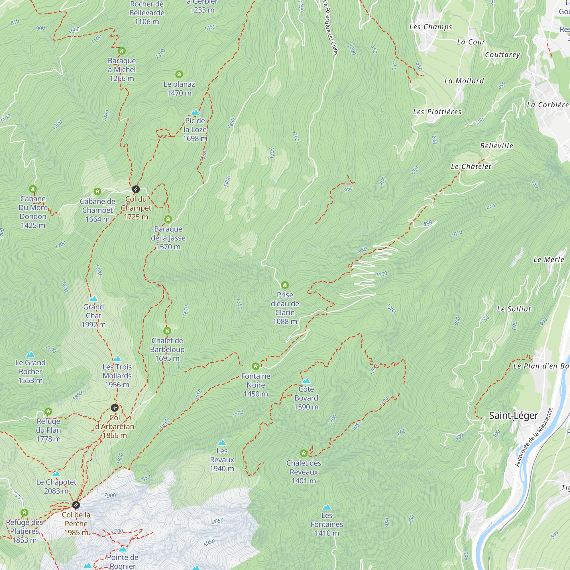 Prise d'eau de Clarin map