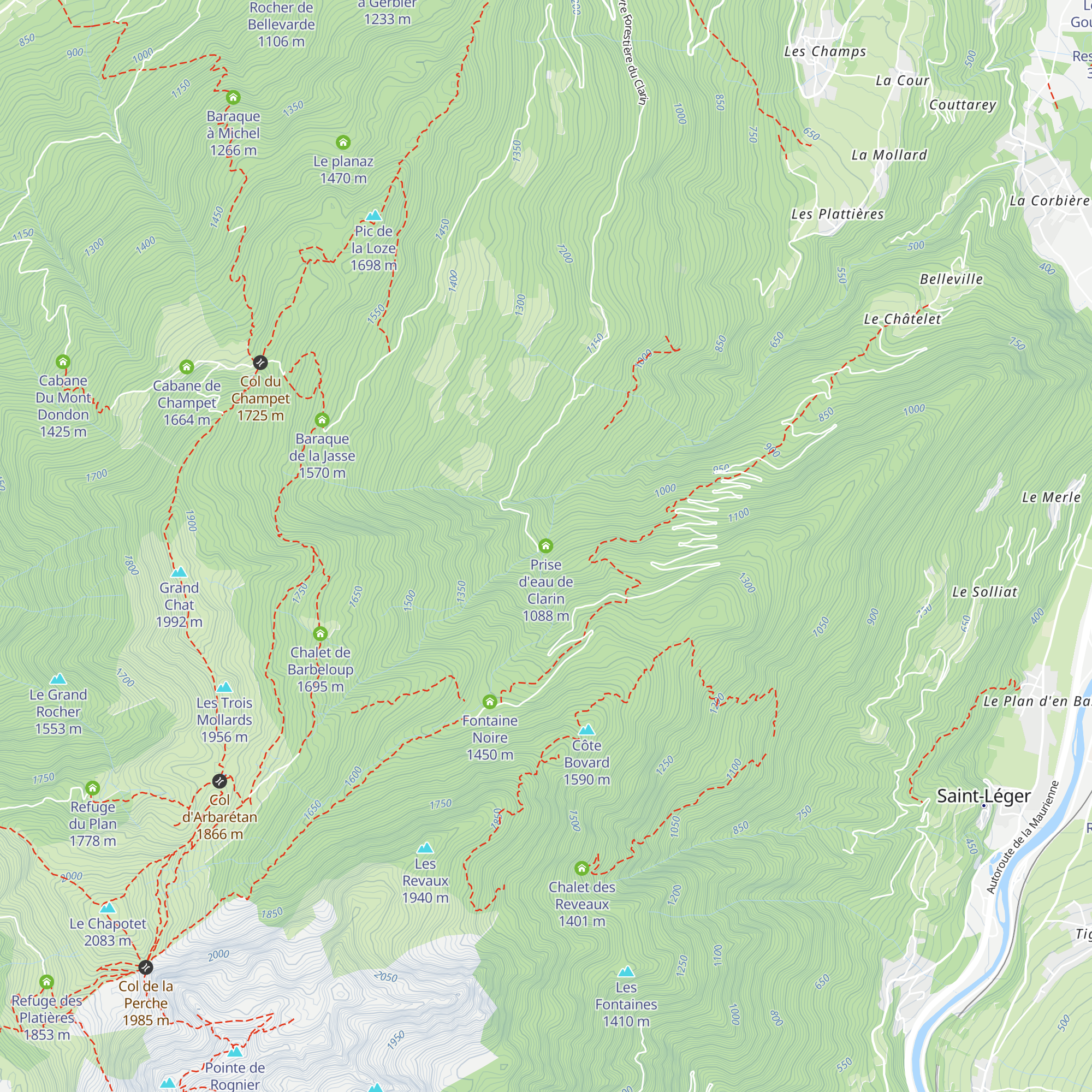Prise d'eau de Clarin map