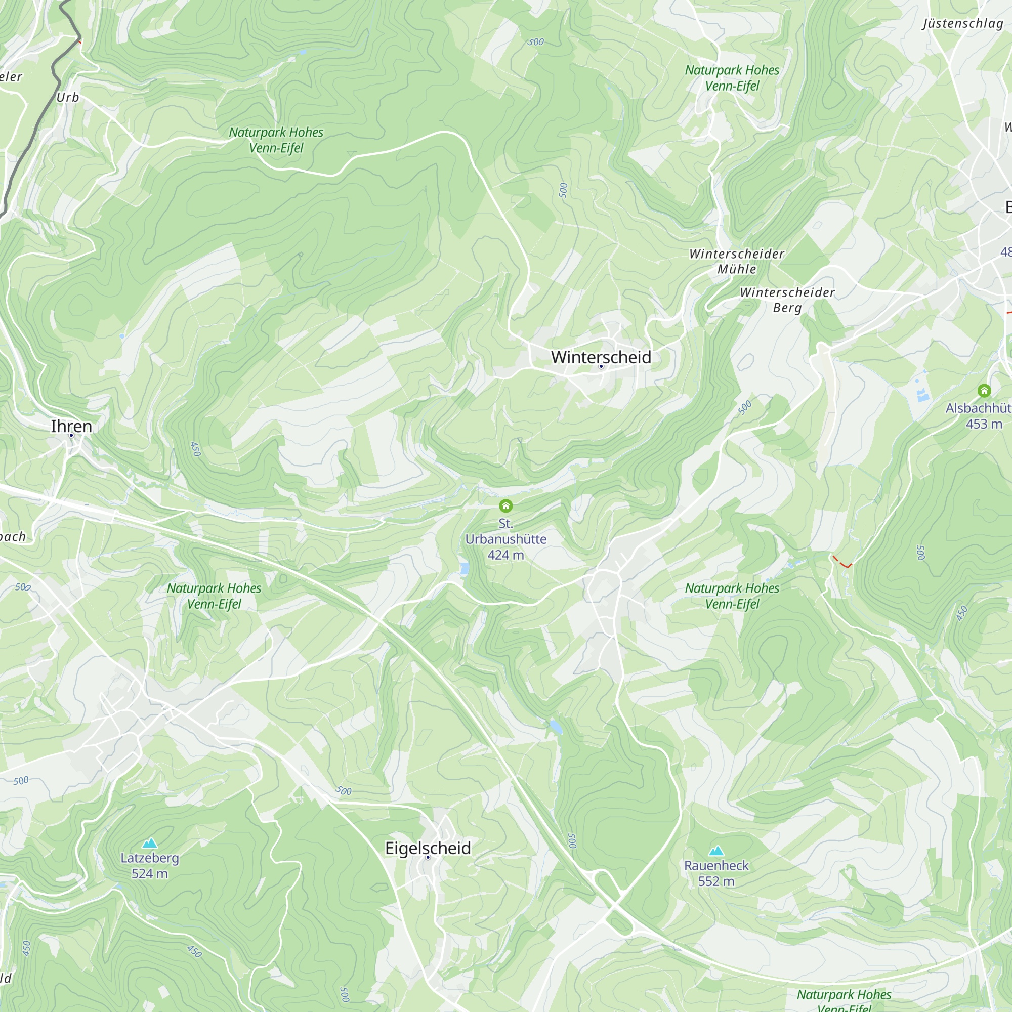 St. Urbanushütte map