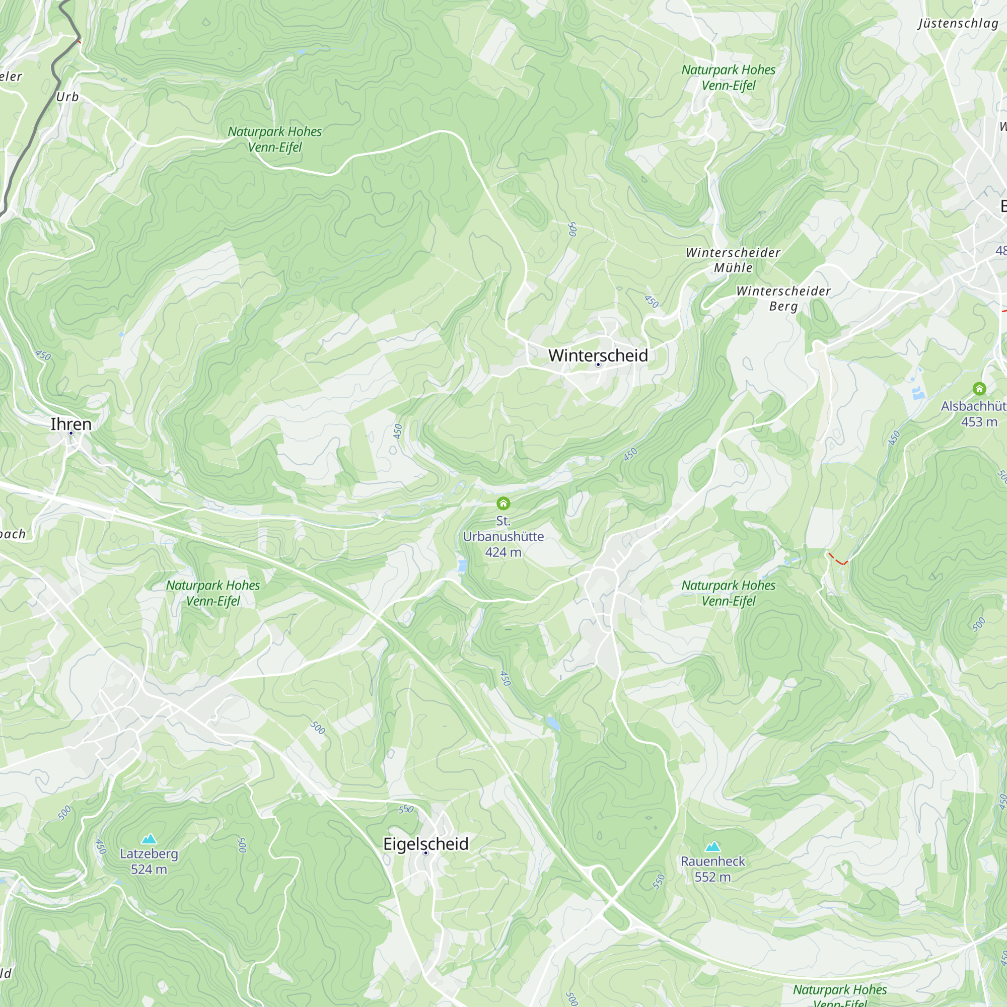 St. Urbanushütte map