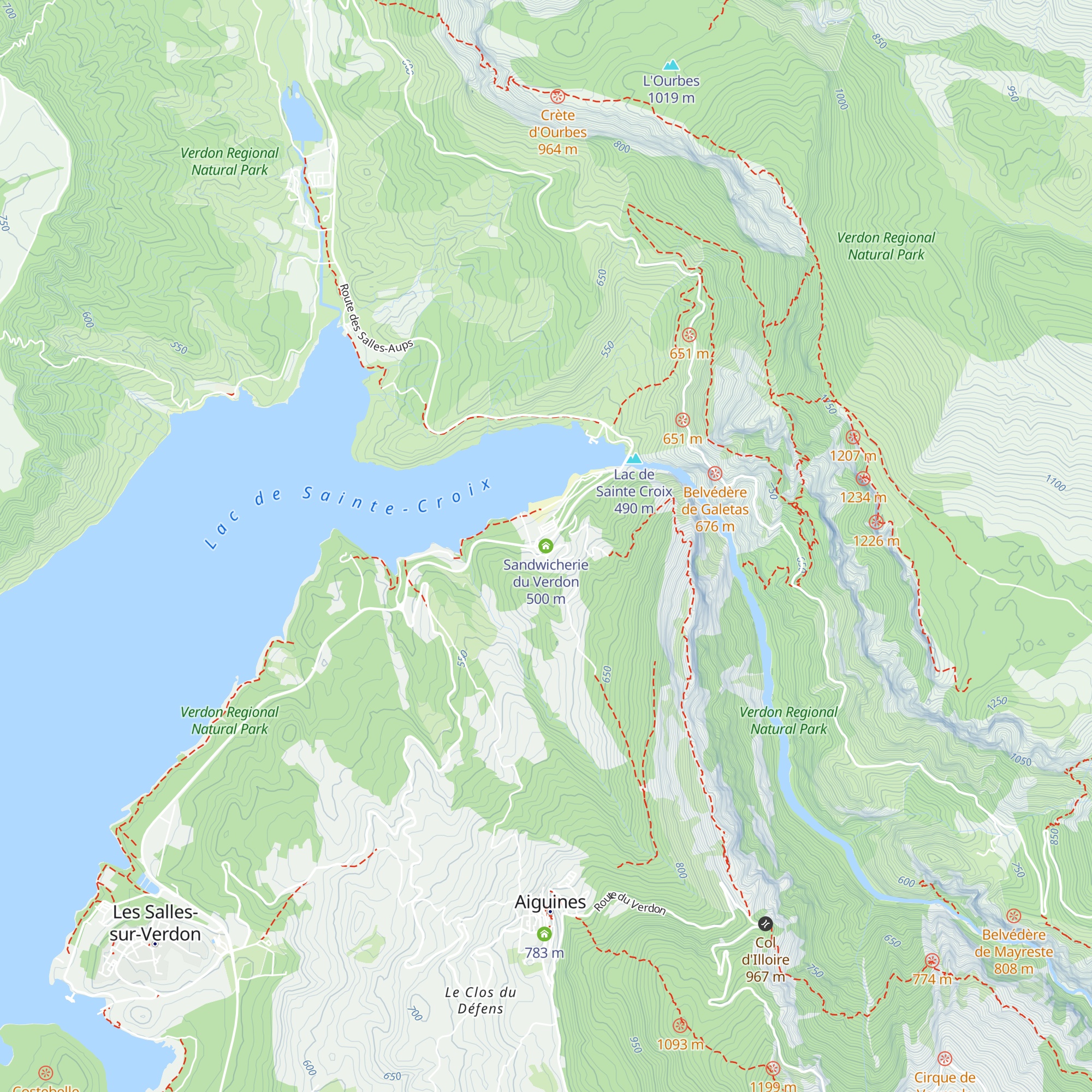 Sandwicherie du Verdon map