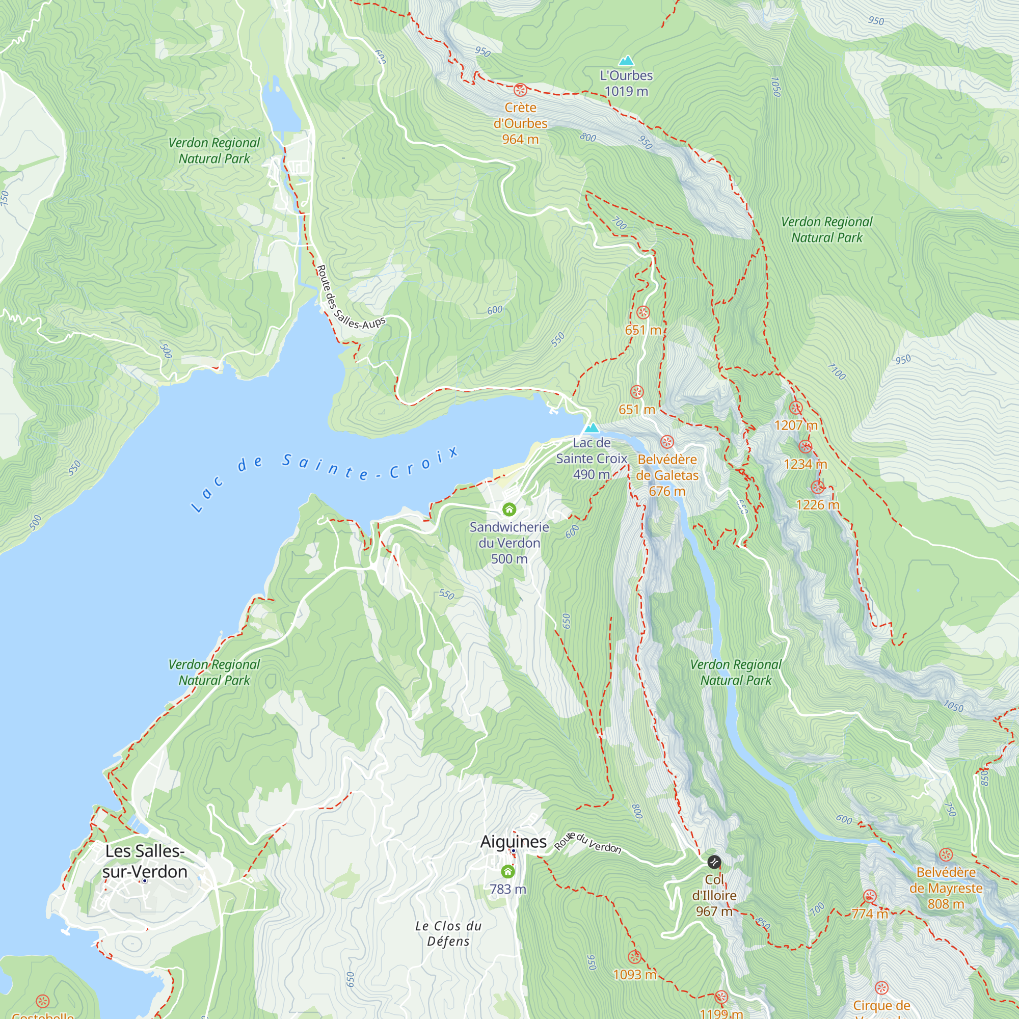 Sandwicherie du Verdon map