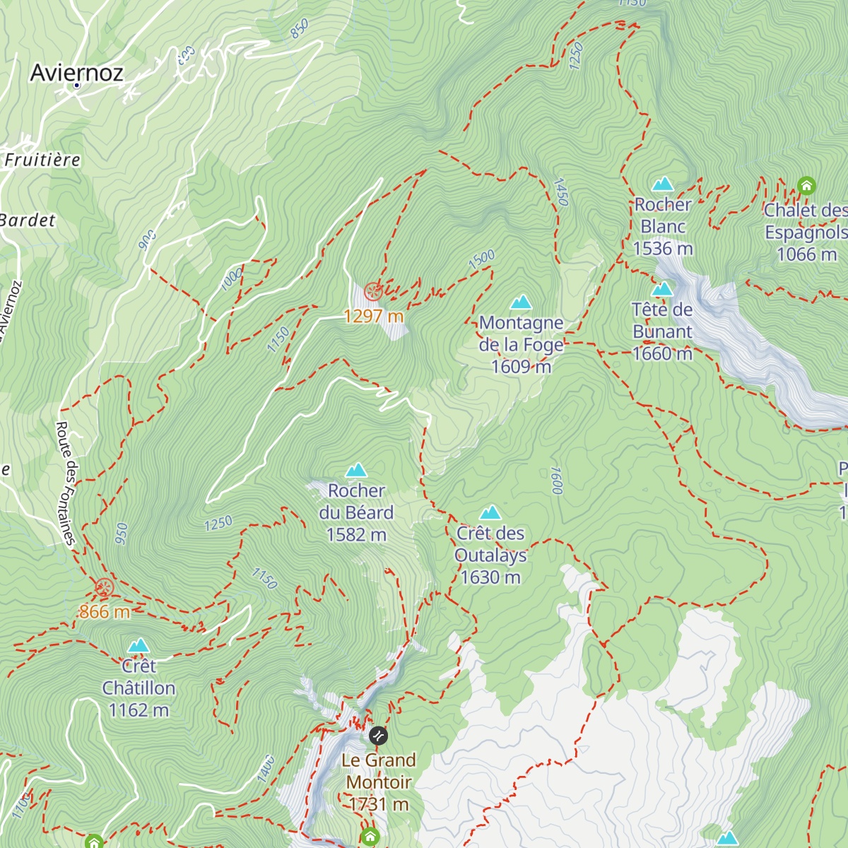 Chalet de l'Anglettaz map