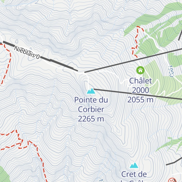 Map of Pointe du Corbier